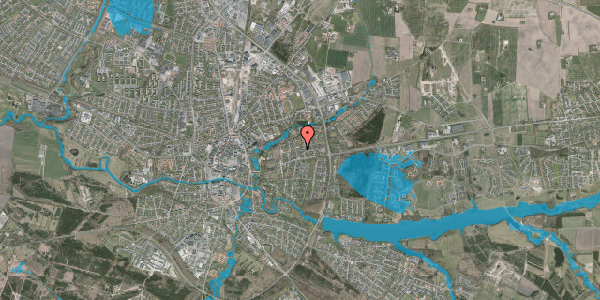 Oversvømmelsesrisiko fra vandløb på Vikkevej 12, 7500 Holstebro