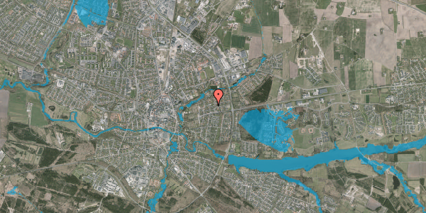 Oversvømmelsesrisiko fra vandløb på Vikkevej 16, 7500 Holstebro
