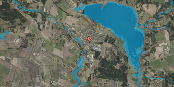 Oversvømmelsesrisiko fra vandløb på Dahlsvej 7, 7442 Engesvang