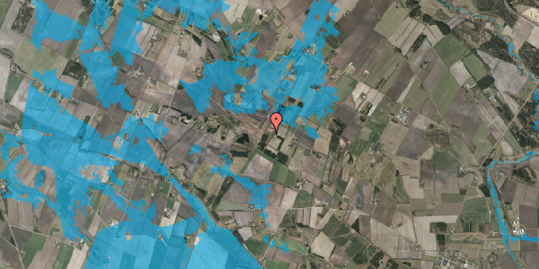 Oversvømmelsesrisiko fra vandløb på Damholtvej 16, 7441 Bording