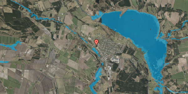 Oversvømmelsesrisiko fra vandløb på Dybdalsvej 1F, 7442 Engesvang