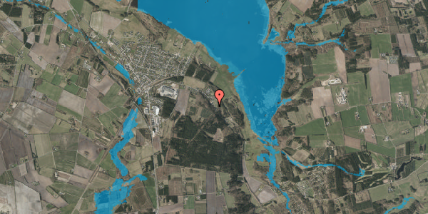 Oversvømmelsesrisiko fra vandløb på Fundervej 100, 7442 Engesvang
