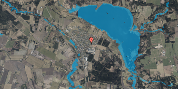 Oversvømmelsesrisiko fra vandløb på Jernbanegade 30E, 7442 Engesvang