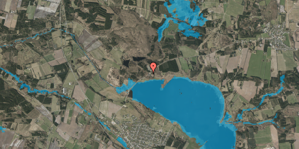 Oversvømmelsesrisiko fra vandløb på Kragelundvej 6A, 7442 Engesvang