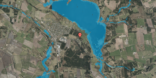 Oversvømmelsesrisiko fra vandløb på Moselundvej 11, 7442 Engesvang