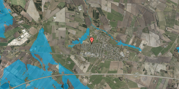 Oversvømmelsesrisiko fra vandløb på Sønderborgvej 106, 7441 Bording