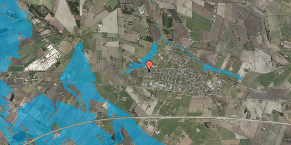 Oversvømmelsesrisiko fra vandløb på Sønderborgvej 174A, 7441 Bording