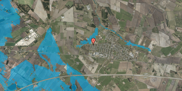 Oversvømmelsesrisiko fra vandløb på Sønderborgvej 178B, 7441 Bording