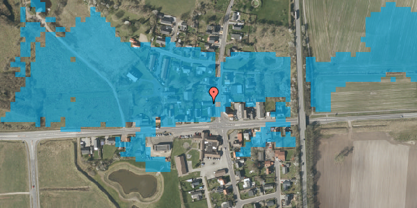 Oversvømmelsesrisiko fra vandløb på Viborgvej 3B, 7442 Engesvang