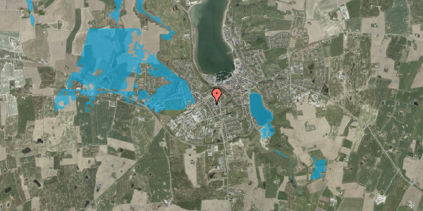 Oversvømmelsesrisiko fra vandløb på Danmarksgade 12, 7620 Lemvig