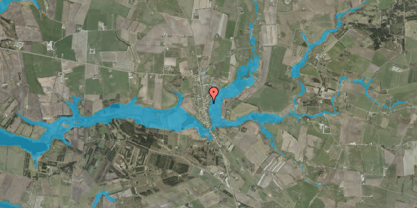 Oversvømmelsesrisiko fra vandløb på Engvej 6, 7660 Bækmarksbro