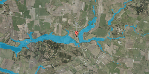 Oversvømmelsesrisiko fra vandløb på Grønnegade 5, 7660 Bækmarksbro