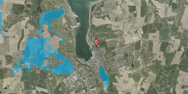 Oversvømmelsesrisiko fra vandløb på Teglgårdsbakken 17, 7620 Lemvig