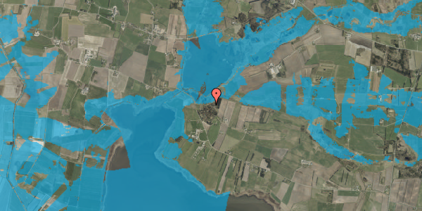 Oversvømmelsesrisiko fra vandløb på Alrum 36, 6980 Tim