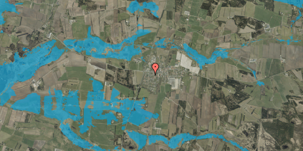 Oversvømmelsesrisiko fra vandløb på Fasanvej 6, 6980 Tim