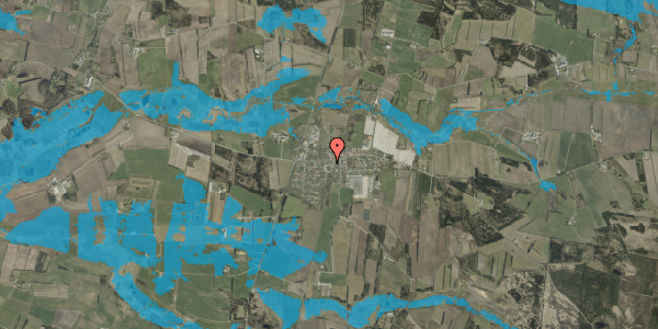 Oversvømmelsesrisiko fra vandløb på Fasanvej 17, 6980 Tim