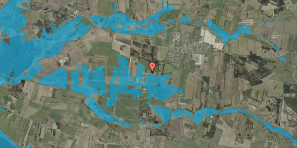 Oversvømmelsesrisiko fra vandløb på Holstebrovej 125, 6980 Tim