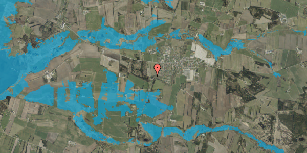 Oversvømmelsesrisiko fra vandløb på Holstebrovej 133, 6980 Tim
