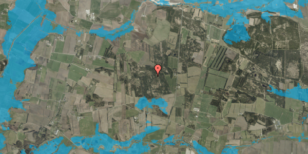 Oversvømmelsesrisiko fra vandløb på Holstebrovej 141, 6980 Tim
