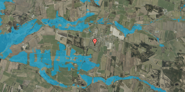 Oversvømmelsesrisiko fra vandløb på Klydevej 1, 6980 Tim