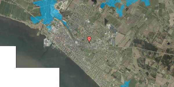 Oversvømmelsesrisiko fra vandløb på Musvitvej 3, 6950 Ringkøbing
