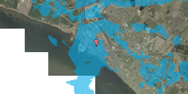 Oversvømmelsesrisiko fra vandløb på Smedegade 11A, 6950 Ringkøbing