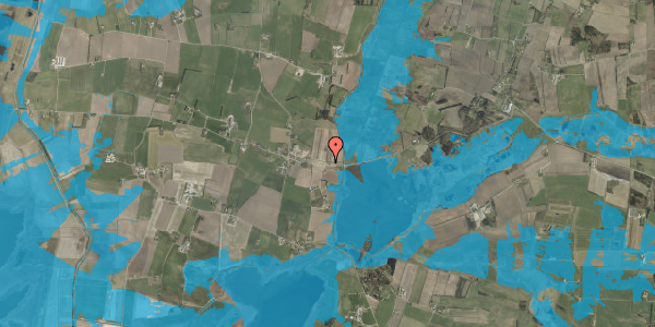 Oversvømmelsesrisiko fra vandløb på Svingelvej 6, 6980 Tim