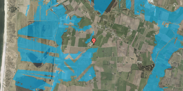 Oversvømmelsesrisiko fra vandløb på Tarpvej 13, 6990 Ulfborg