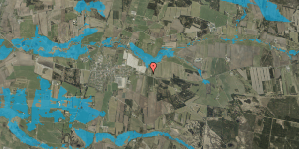 Oversvømmelsesrisiko fra vandløb på Torstedvej 94, 6980 Tim