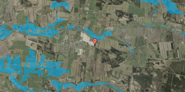 Oversvømmelsesrisiko fra vandløb på Torstedvej 95, 6980 Tim