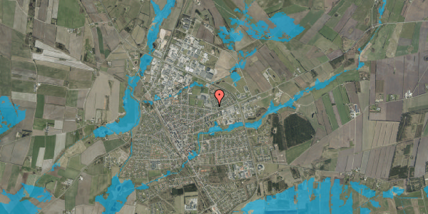 Oversvømmelsesrisiko fra vandløb på Anemonevej 1, 6900 Skjern