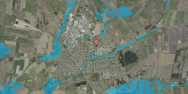 Oversvømmelsesrisiko fra vandløb på Anemonevej 3, 6900 Skjern