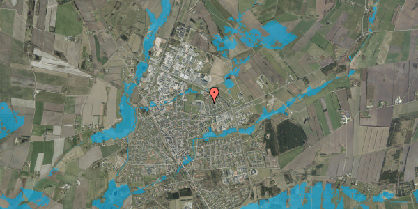 Oversvømmelsesrisiko fra vandløb på Anemonevej 14, 6900 Skjern