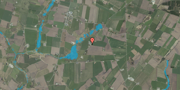 Oversvømmelsesrisiko fra vandløb på Egerisvej 13, 6900 Skjern