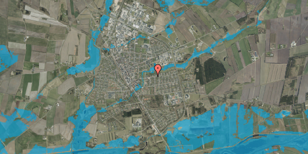 Oversvømmelsesrisiko fra vandløb på Enghavevej 26, 6900 Skjern