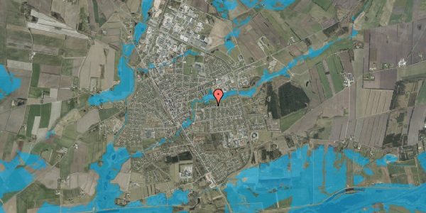Oversvømmelsesrisiko fra vandløb på Enghavevej 51, 6900 Skjern