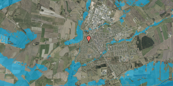 Oversvømmelsesrisiko fra vandløb på Hasselvej 17, 6900 Skjern