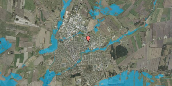 Oversvømmelsesrisiko fra vandløb på Langagervej 43, 6900 Skjern