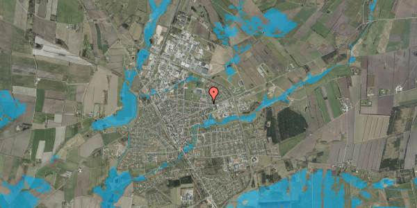 Oversvømmelsesrisiko fra vandløb på Langagervej 47, 6900 Skjern