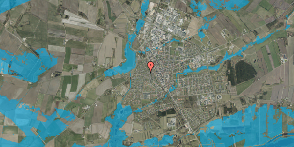 Oversvømmelsesrisiko fra vandløb på Poppelalle 24, 6900 Skjern