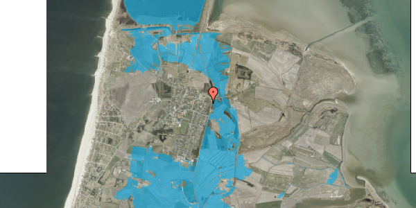 Oversvømmelsesrisiko fra vandløb på Svampevej 4, 7673 Harboøre