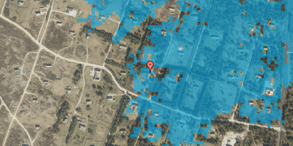 Oversvømmelsesrisiko fra vandløb på Gaffelbjergvej 54, 6990 Ulfborg