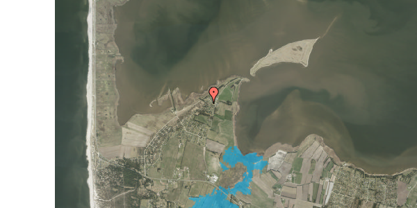 Oversvømmelsesrisiko fra vandløb på Skindbjergvej 399, 6990 Ulfborg