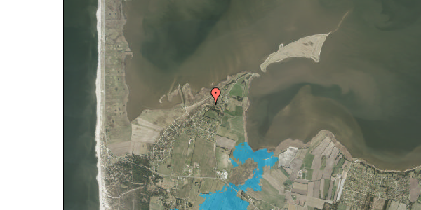 Oversvømmelsesrisiko fra vandløb på Skindbjergvej 413, 6990 Ulfborg