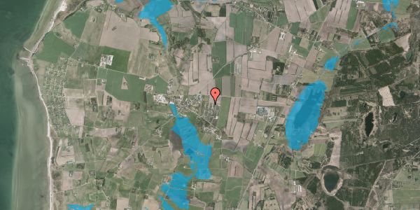 Oversvømmelsesrisiko fra vandløb på Østparken 33, 7830 Vinderup
