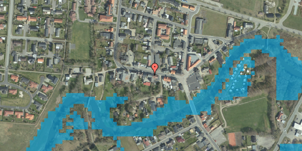 Oversvømmelsesrisiko fra vandløb på Bredgade 12, st. th, 7280 Sønder Felding