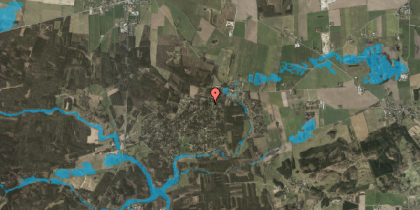 Oversvømmelsesrisiko fra vandløb på Svalevej 4, 8400 Ebeltoft