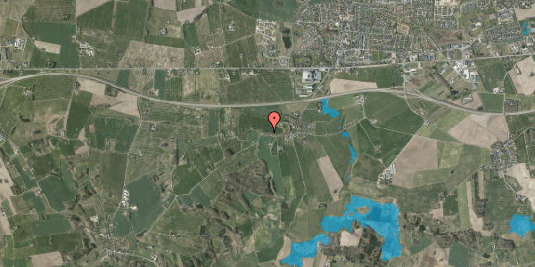 Oversvømmelsesrisiko fra vandløb på Ryvej 130, 8464 Galten