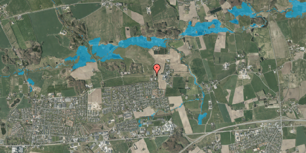 Oversvømmelsesrisiko fra vandløb på Schødtsmindevej 20, 8464 Galten