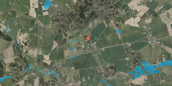 Oversvømmelsesrisiko fra vandløb på Skjoldsbjergvej 2A, 8464 Galten